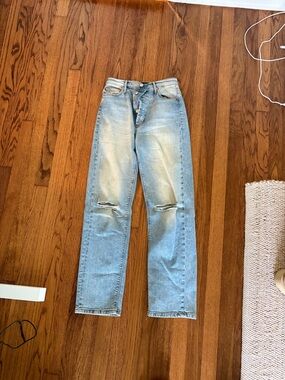 Black Orchid Denim Light Blue Straight Leg Jeans